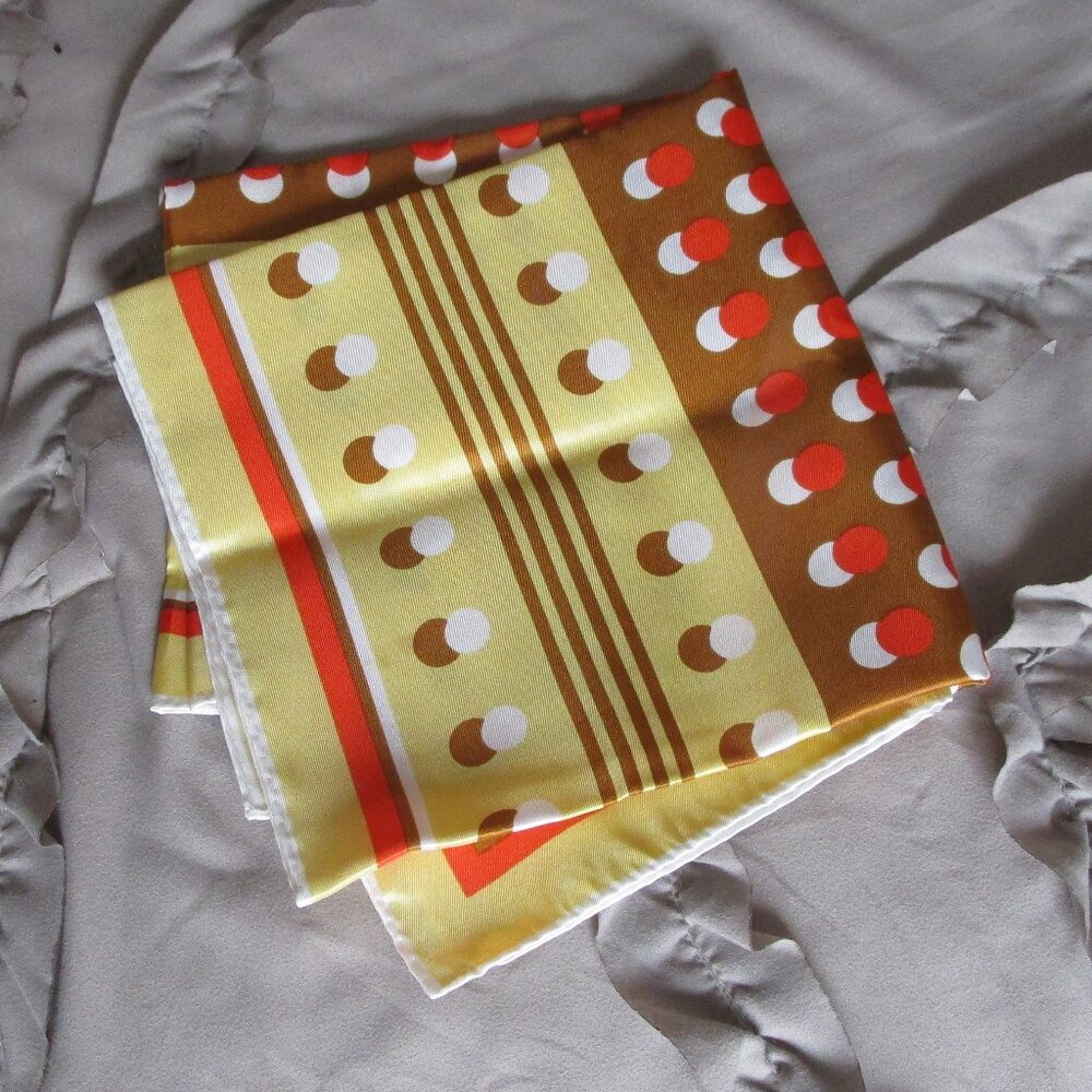 Large Square Dot Patterned Scarf Shawl - image 1